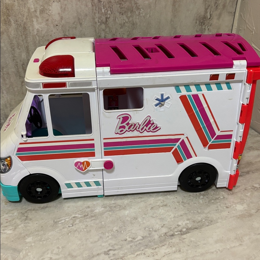 Barbie Ambulance- with working sirens and flashers! 2022 Edition Emergency EMS